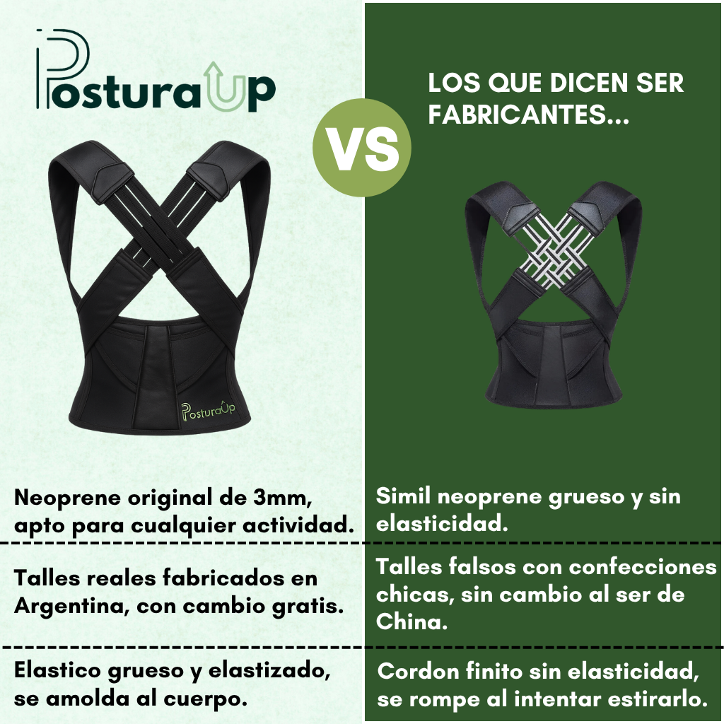 Corrector de PosturaUp Original - Fabricado en Argentina